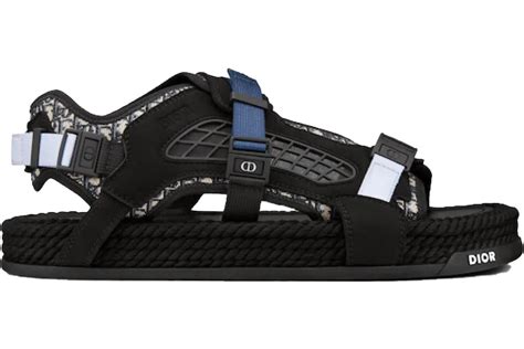 Dior Atlas Sandal Black Suede Men's 